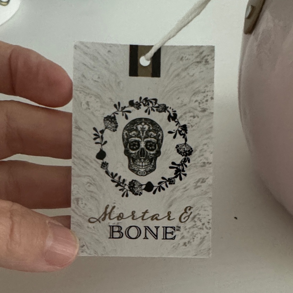 Halloween Mortar & Bone NWT Hammered Metal Jack-O'-Lantern Pink Pumpkin Pail - Picture 8 of 8